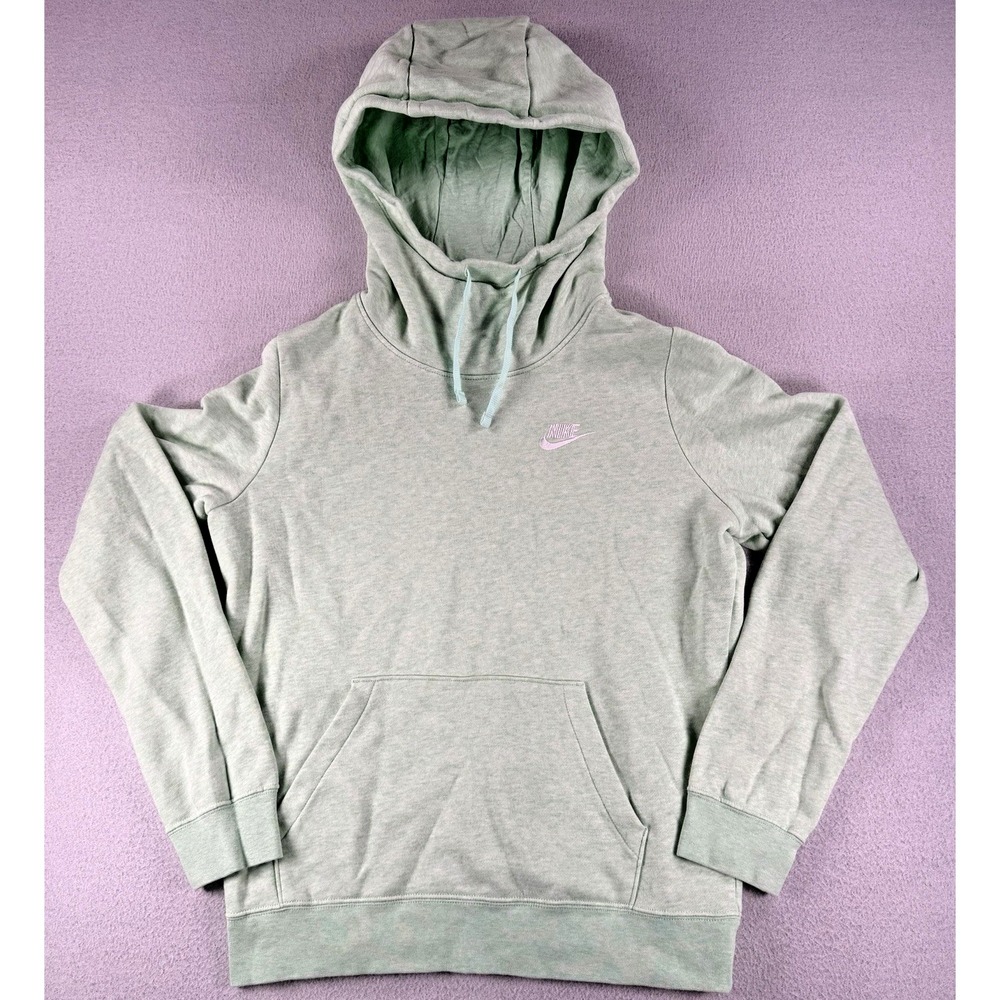 Women's Nike Fleece Hoodie Sweatshirt Mint Green SIZE SMALL